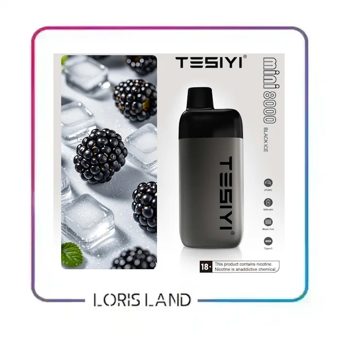 پاد یکبار مصرف تمشک یخ تی سی 8 هزار پاف